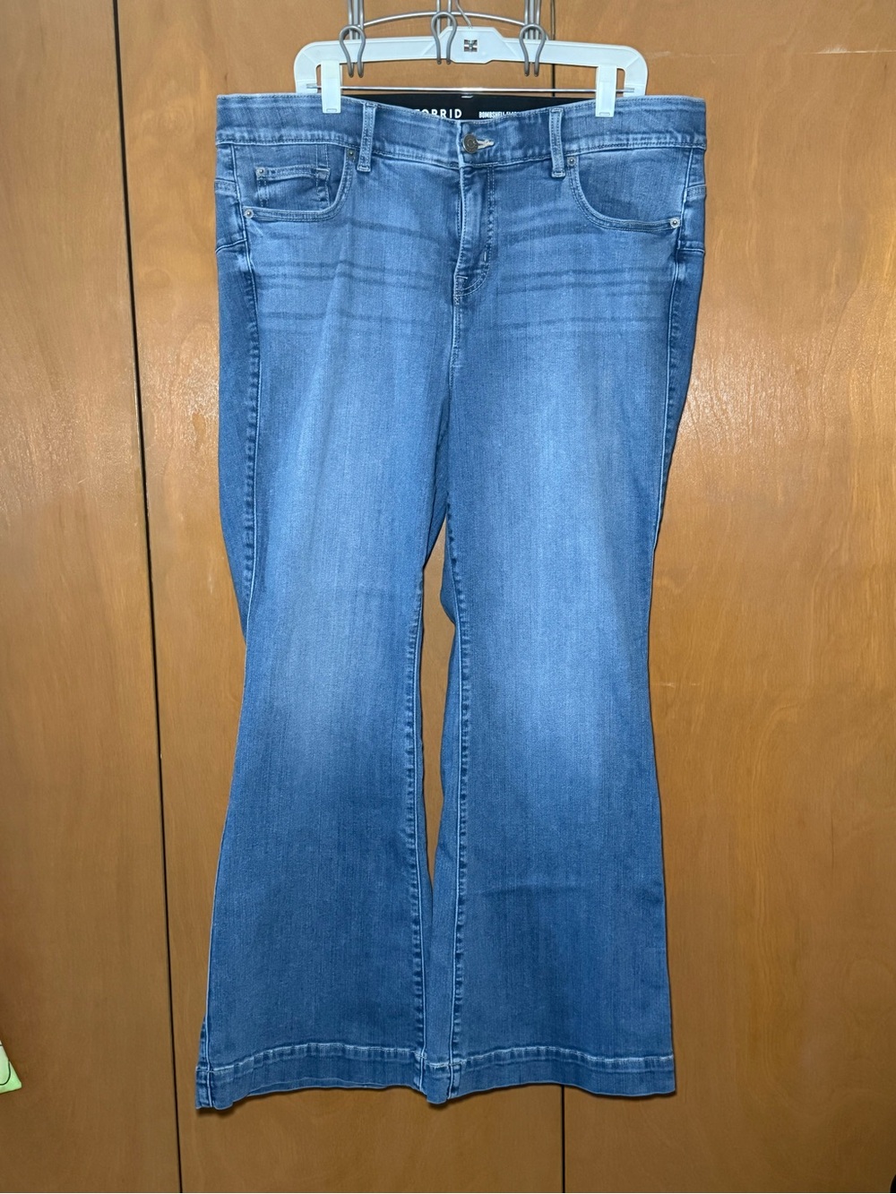 torrid Blue Stretch Flare Jeans - Wide Leg